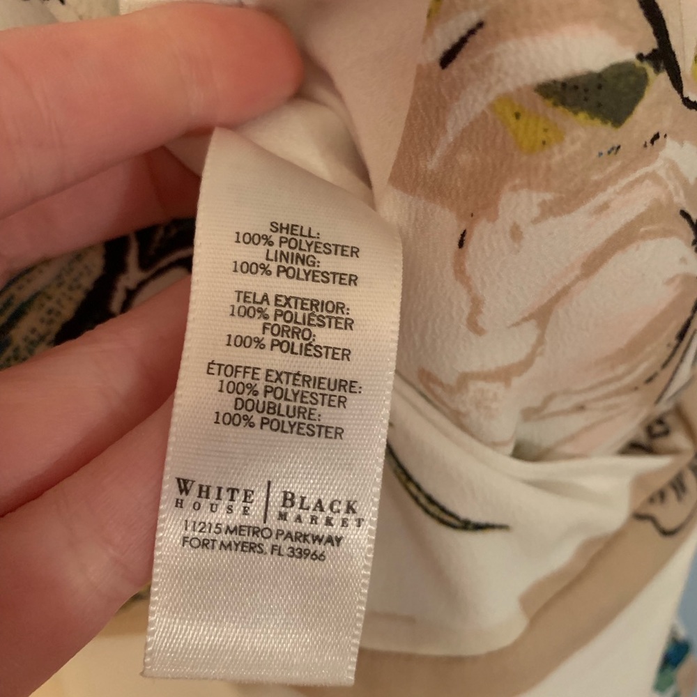 White House | Black Market Floral Dress, Size 00 - Picture 5 of 5